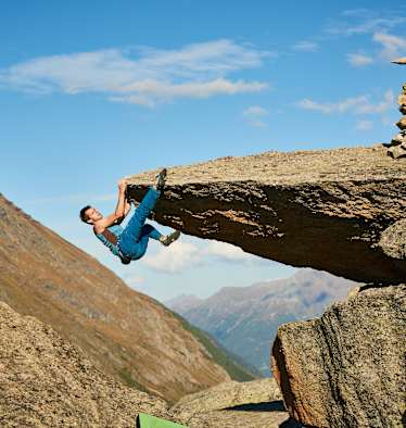 Bouldern Silvapark Paznaun Galtür Bergwelten