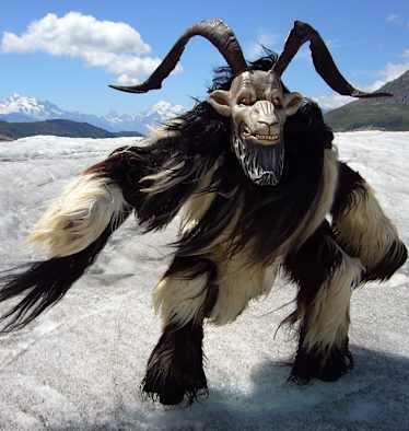 Sagengestalt Rollibock vom Grossen Aletschgletscher