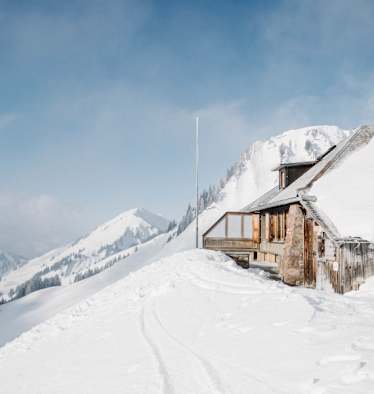 Winteridylle auf der Grubenberghütte