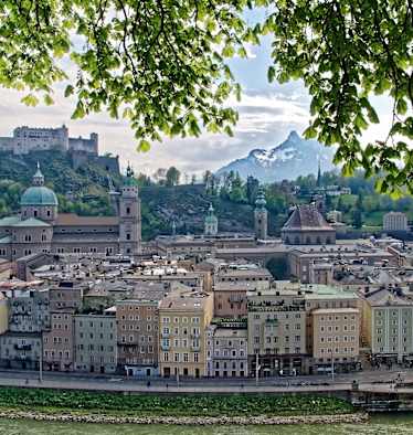 Die Berge vor der Haustür: Blick von Salzburg Richtung Bayern