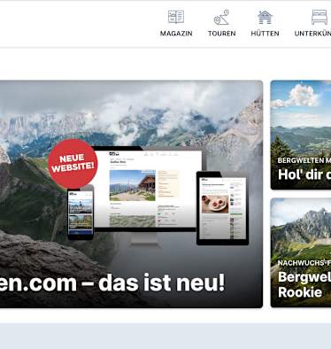 Bergwelten.com neue Webseite