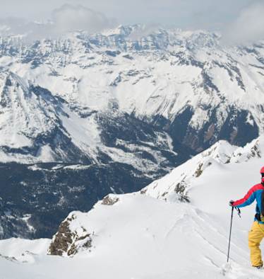 Privat führen Skitouren Magdalena in steiles und einsames Gelände