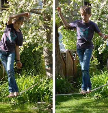 Slacklinen mit KIndern