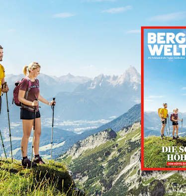 Cover des Bergwelten Magazins (April/Mai 2018)