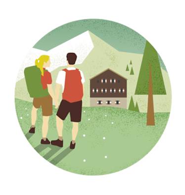 Berg Wandern umweltbewusst