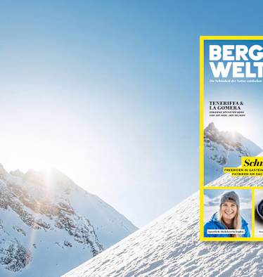 Überall im Zeitschriftenhandel: Das Bergwelten Magazin (Dezember/Januar 2018/19) 
