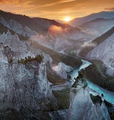 Rheinschlucht Ruinaulta Flims