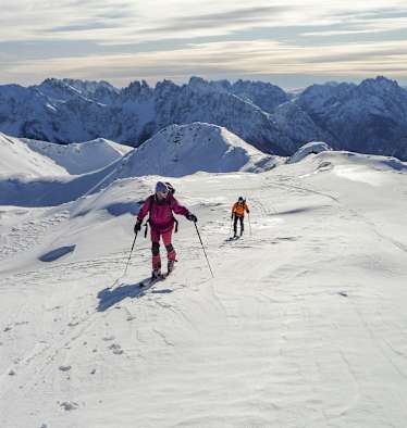 Skitour auf die Reiterkarspitze in den Karnischen Alpen
