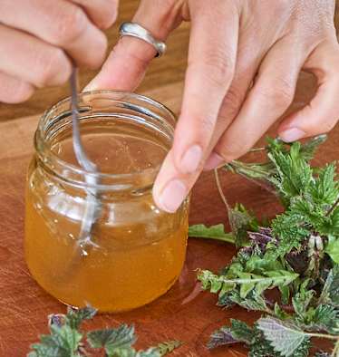 Selbstgemachter Kräuteressig