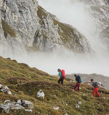 Zustieg zum Sulzfluh Klettersteig