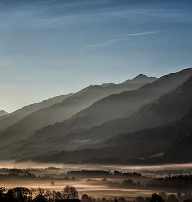Sicht vom Biohotel Daberer, Gailtal