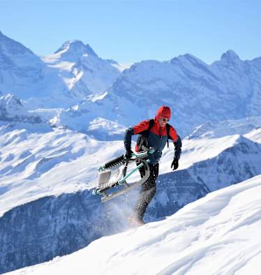 Rodler auf der Eiger-Grand-Tour
