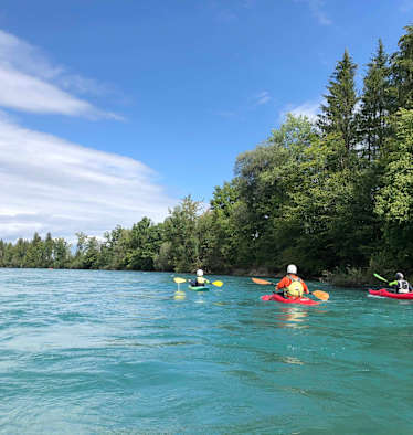 Kanutour auf der Aare