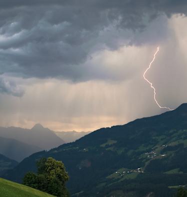 unwetter berge richtiges verhalen