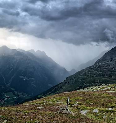 Gewitterstimmung in den Ötztaler Alpen