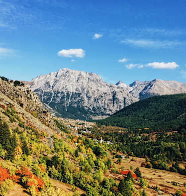 Alpenüberquerung: Französische Alpen im Herbst