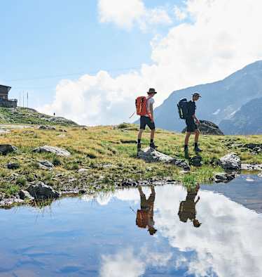 Wandern in den Alpen im August, Wangenitzseehütte