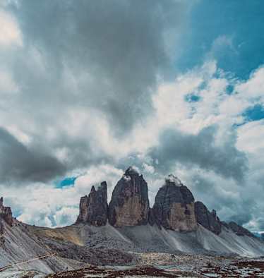 Die drei Zinnen in den Dolomiten