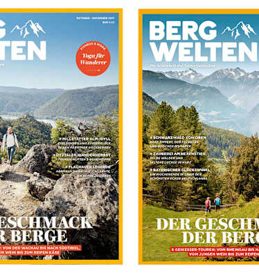 Cover: Bergwelten Österreich und Bergwelten Deutschland (Oktober/November 2017)