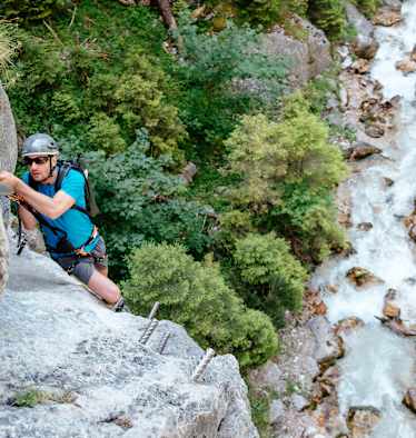 Bergwelten mein erster Klettersteig Ramsau am Dachstein