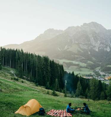 Wildzelten in den Bergen