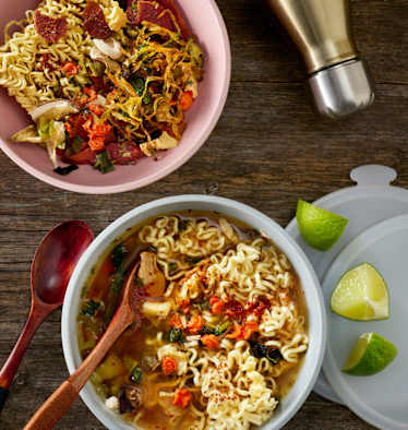 Bergwelten Rezept Instant-Nudelsuppe