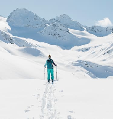 Vorbereitung auf erste Skitour, Bergwelten