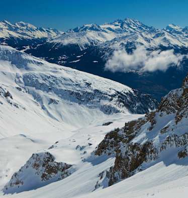 Winterlandschaft bei Leukerbad im Kanton Wallis