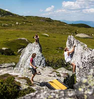 Vier Freunde auf der Koralpe