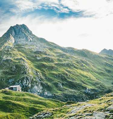 Wandern in der Greina-Hochebene, Terrihütte
