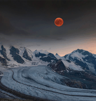 Der Blutmond über den Alpen hat das Interesse vieler Bergwelten-User geweckt