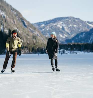Eislaufen Weissensee Bergwelten