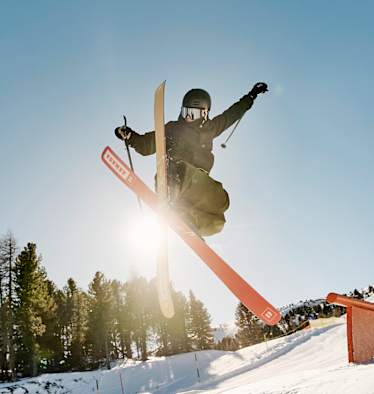 Im Snowpark am Kreischberg können sich Freestyler austoben.