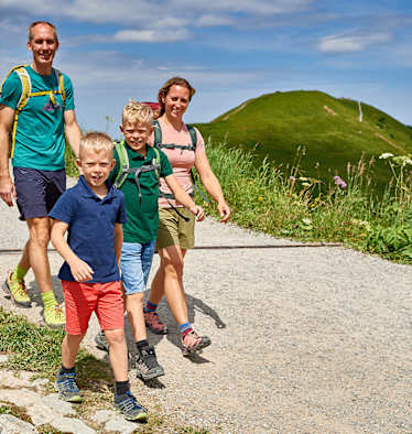 Der Burmiweg an der Kanzelwand ist für Familien genau das Richtige.