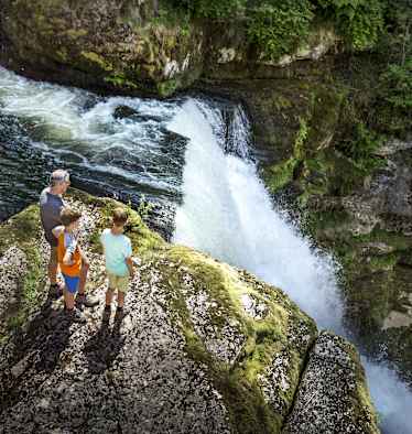 Doubs Wandern Wasserfall