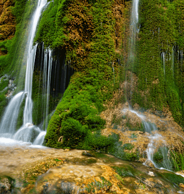 Der Dreimühlenwasserfall in der Eifel