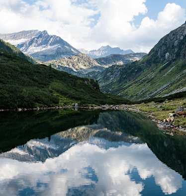 Schwarzsee in Salzburg im Nationalpark Hohe Tauern.