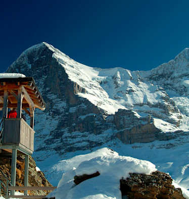 Berner Alpen: Blick auf den Eiger von der Kleinen Scheidegg