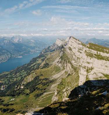 Der Walensee in der Nähe von Zürich.