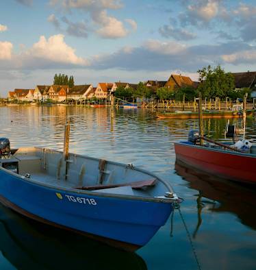 Hafen von Ermatingen: ViaRhenana – von Kreuzlingen nach Steckborn im Kanton Thurgau