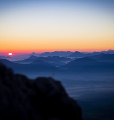 Blick über die Weiten der Alpen