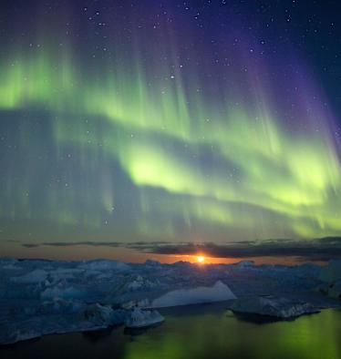 Polarlichter in Grönland