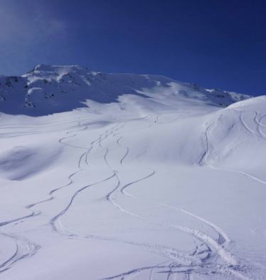 Freeriden im Kaunertal in Tirol