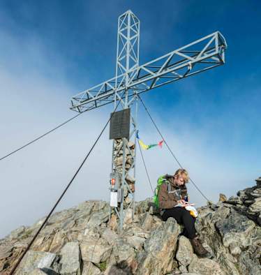 Gipfelbuch am Greifenberg in den Schladminger Tauern