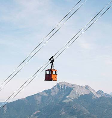 Salzkammergut: Gondel am Wolfgangsee