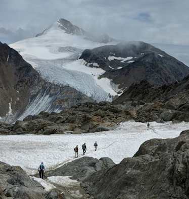 Similaun mit Bergsteiger
