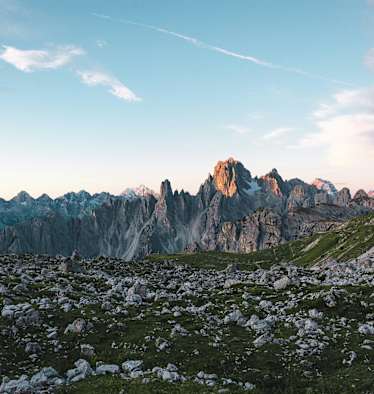 Bergplateau in den Alpen