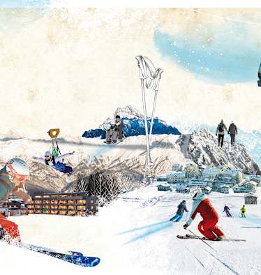 Illustration Bergwelten Mein Wochenende