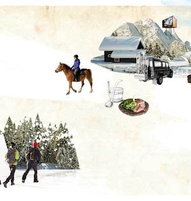 Illustration Bergwelten Mein Wochenende