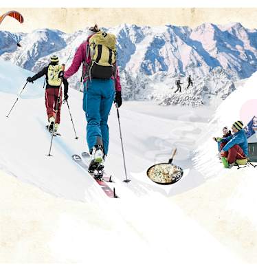 Illustration Bergwelten Mein Wochenende